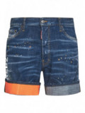 Marine Denim Shorts