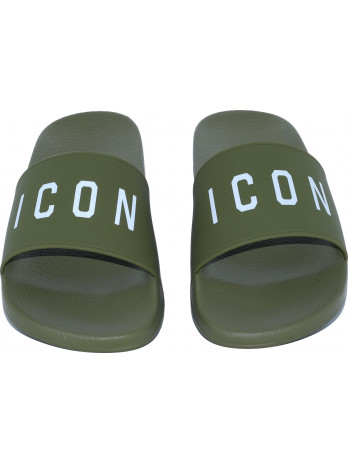 Icon Logo Gummi Sandalen